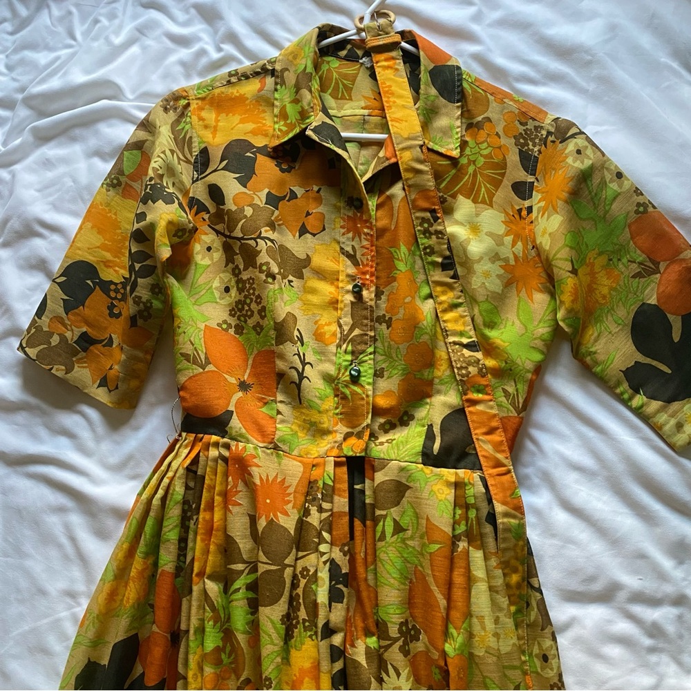 1950’s dress + belt [real vintage]